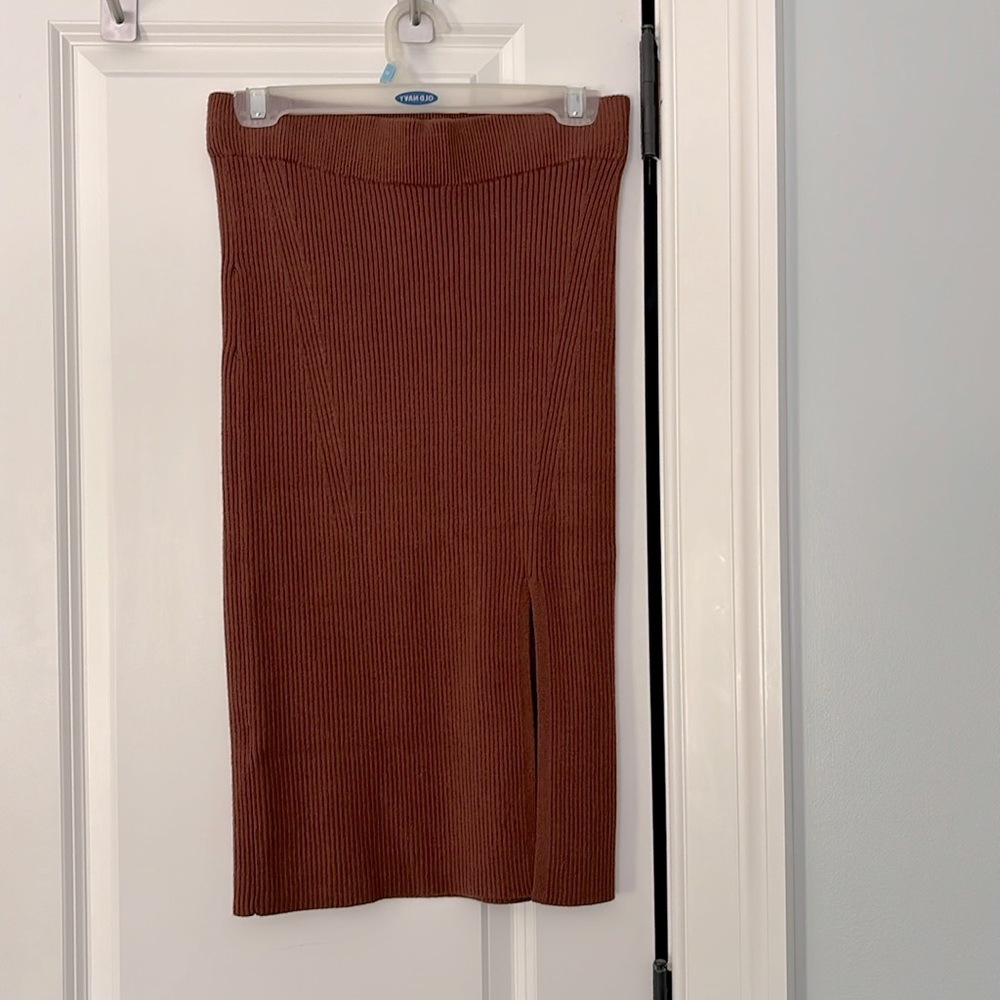 Midi Sweater Bodycon Pencil Skirt